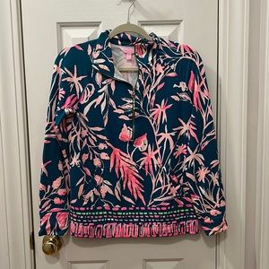 Lilly Popover Green and Pink Tidal Wave It’s Prime Time Popover